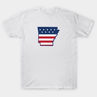 Stars and Stripes Arkansas T-Shirt